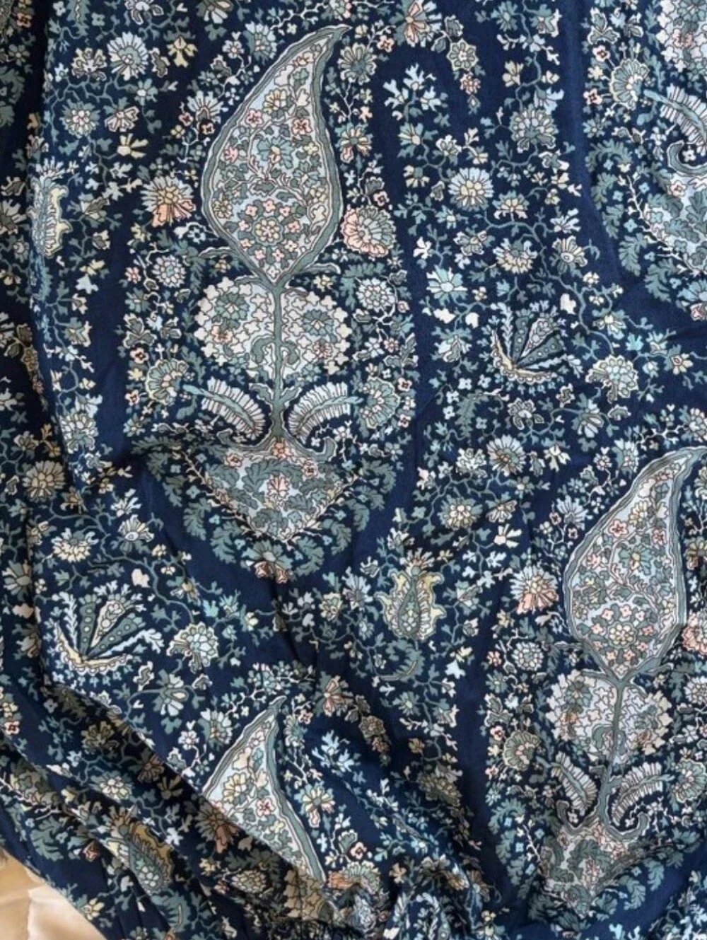J. Crew Cotton Paisley Maxi Dress